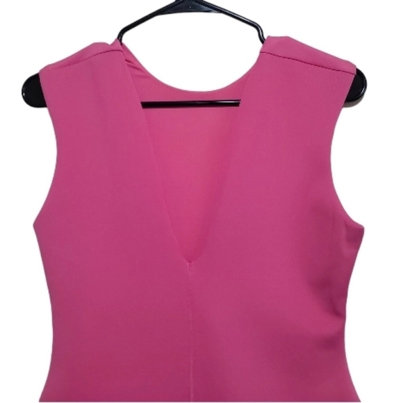 Bec and Bridge Women's Pink Sleeveless V-neck Mini Dress Size 6 - Picture 3 of 7